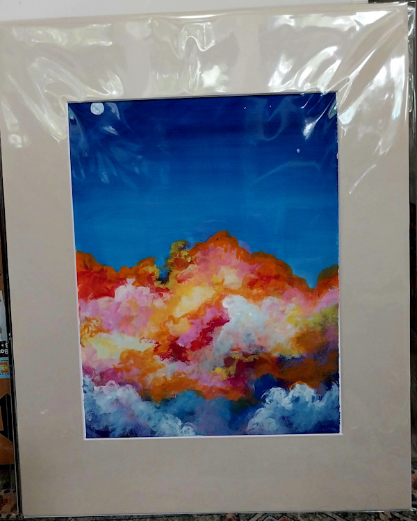 Works on Paper/ rainbow clouds by Dierdra Michelle, Image 1.