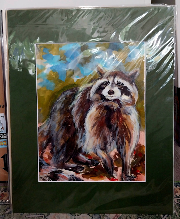 Works on Paper/ Raccoon by Dierdra Michelle, Image 1.