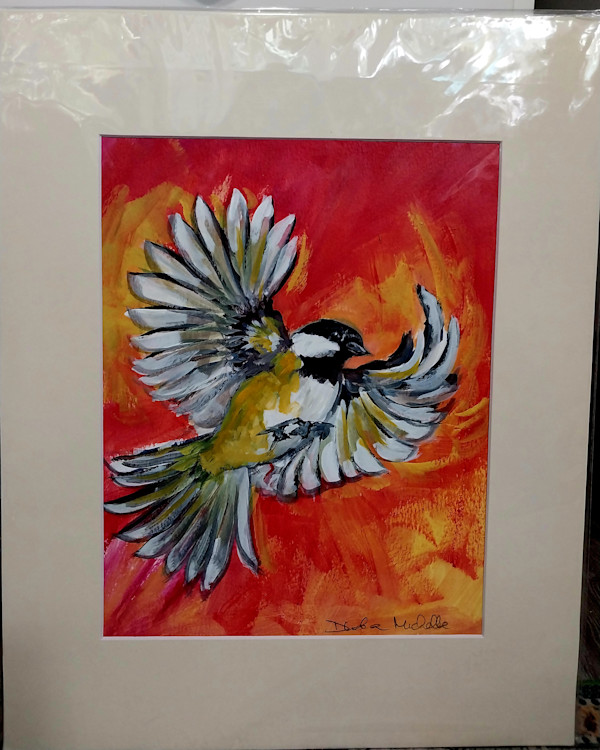 Works on Paper/ chickadee red by Dierdra Michelle, Image 1.