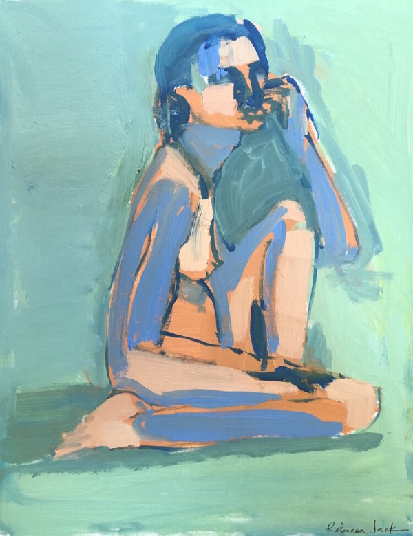 Figure Study Blue