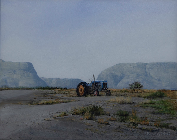 Klaarstroom Towards Meiringspoort by Peter Bonney Artist