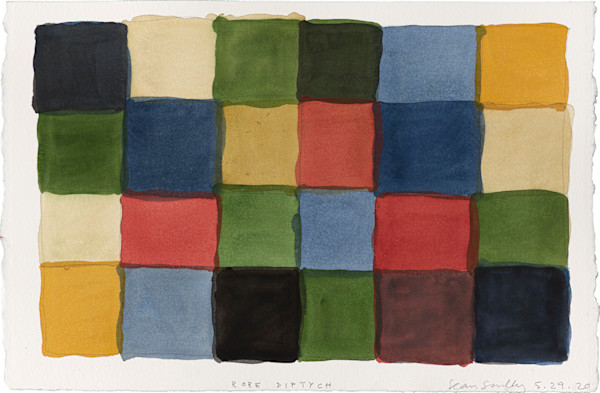 Robe Diptych 5.29.20 by Sean Scully, Image 1.