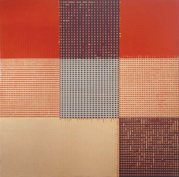 Taped Painting Cream and Black by Sean Scully, Image 1.