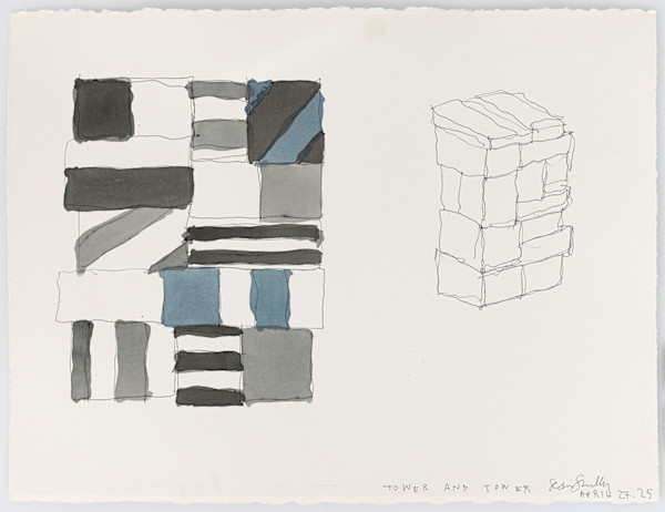 Tower and Tower April 27. 25 by Sean Scully, Image 1.