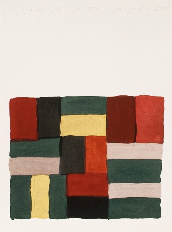 Green Chelsea Wall 10.12.06 by Sean Scully, Image 1.