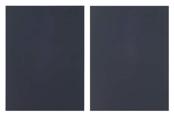 Black/Blue Open Diptych by Sean Scully, Image 1.