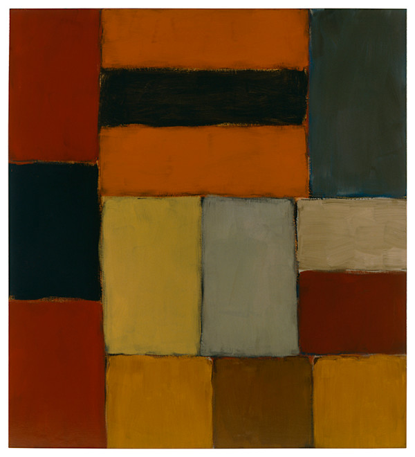 Orange Red Bridge by Sean Scully, Image 1.
