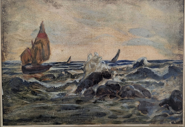 Seascape with Fishing Boat by COLERMAN, Image 5.