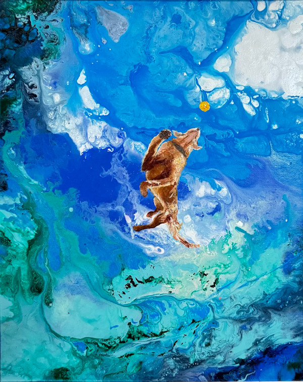 Swim For The Ball by Debbie A Nye, Image 1.