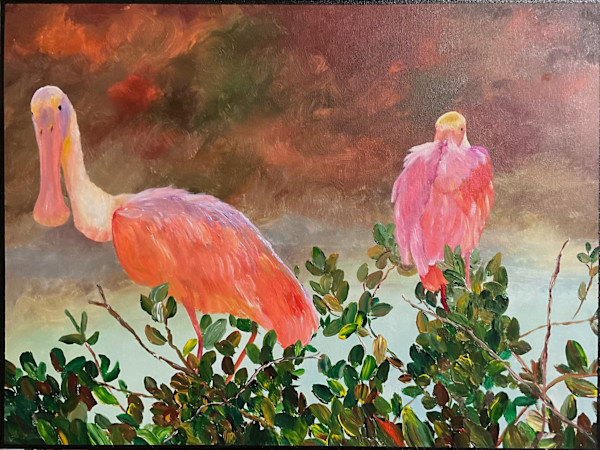 SPOONBILLS by Debbie A Nye, Image 1.