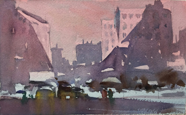 Nightscape in the City by Joan