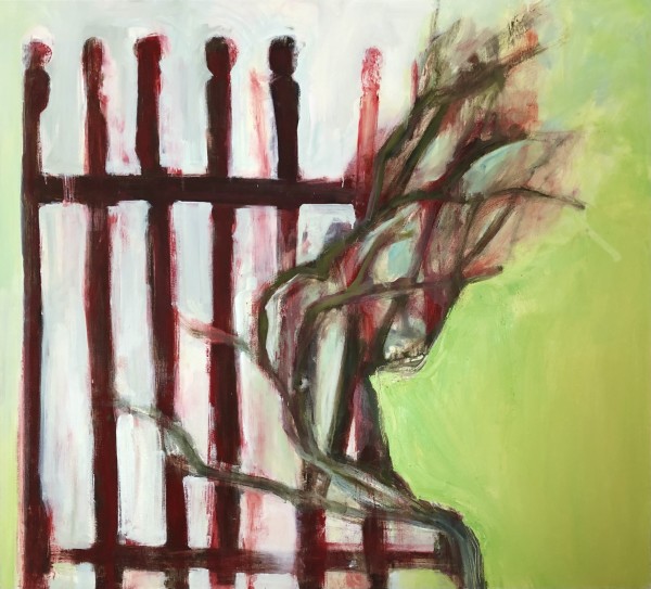 Gate and Tree (Encroachment) by Paddy Lamb