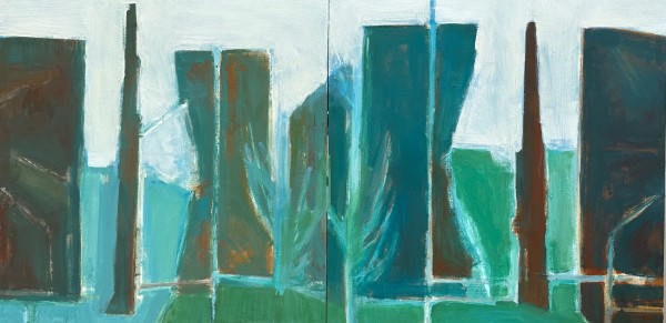 Landscape with Repeated Forms by Paddy Lamb