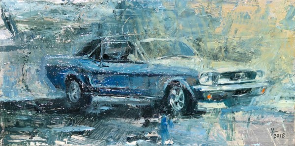 Blue Mustang by Donald Yatomi