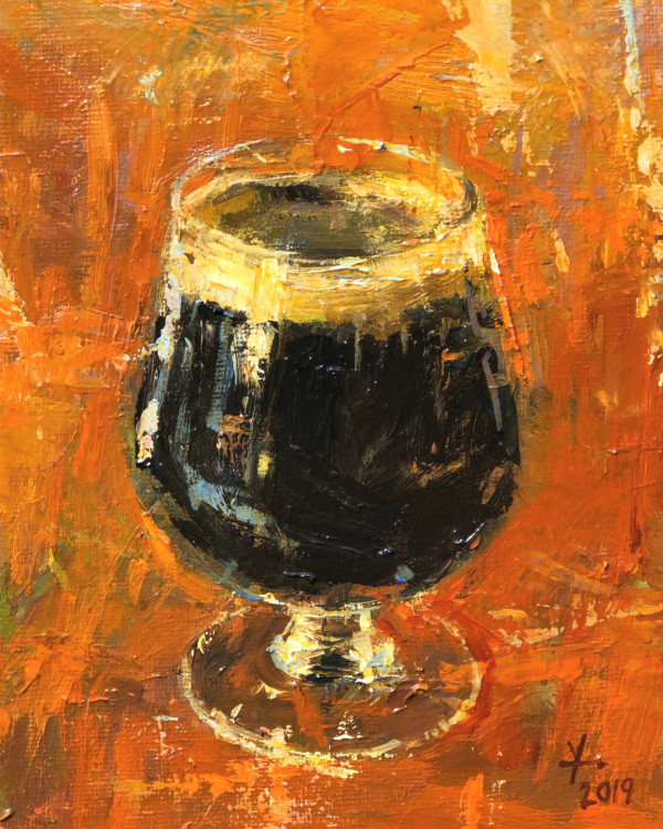 Stout in Snifter by Donald Yatomi