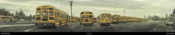 School Bus Row by Donald Yatomi