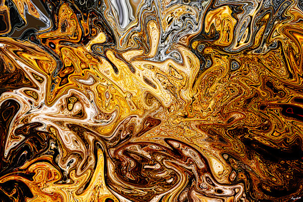 Golden Fluidity by Gregory Scott Studio, Image 1.