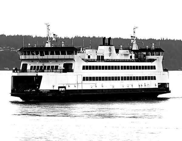 B & W Chetzemoka Ferry #8509735 by Gregory Scott Studio, Image 1.