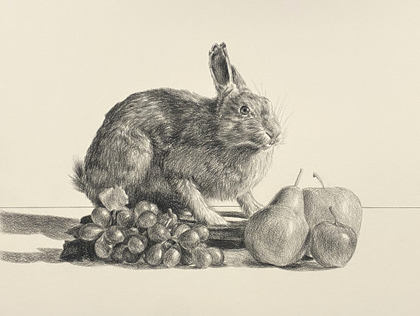Still Life with Hare by Yvonne East