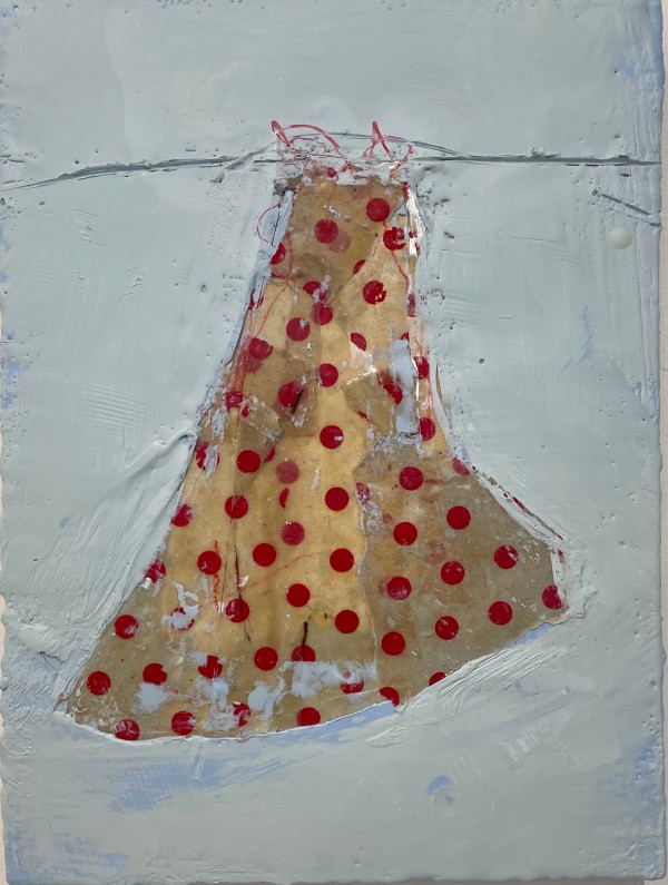Red polka dot dress by Amy Weil