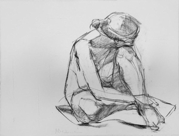 Seated Woman With Bun by Mimi Herbert, Image 1.