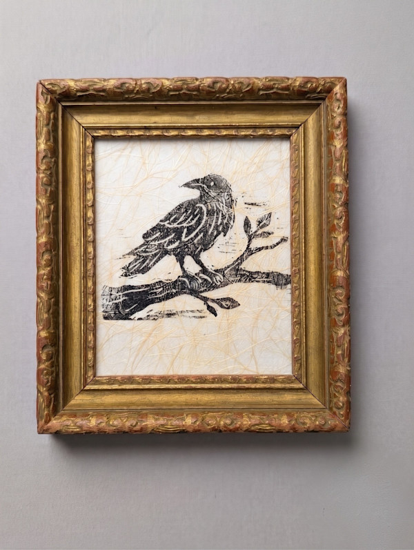 Mountain Raven | Vintage Gold Frame - Collector's Edition by María Ayllón, Image 1.