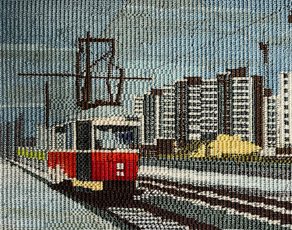Red Tram, 2023 by Anna Novakov, Image 1.
