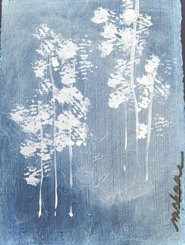 Blue and White 5 by M Shane