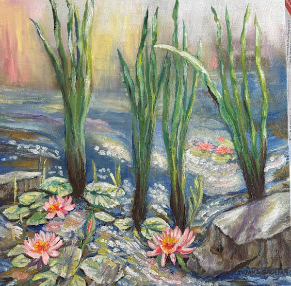 “Water lilies on Hidden Pond” by Suzan Gagliano, Image 1.