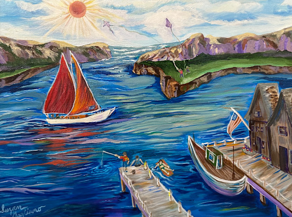 “Playtime in the maritime inlet” by Suzan Gagliano, Image 2.