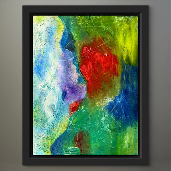 Whispered Stories | 24 x 18 - Mixed media Oils and collage by Jen Rogers, Image 1.