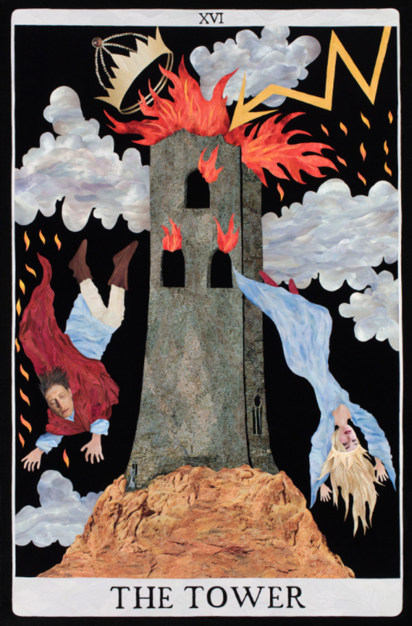 XVI The Tower (Tarot No. 2) by Brianna Hart, Image 1.