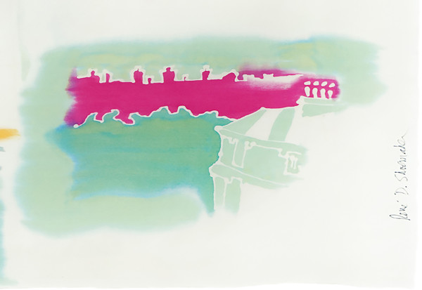 Parc des Buttes Chaumont. The view from Christina's window, Paris by René D. Shoemaker