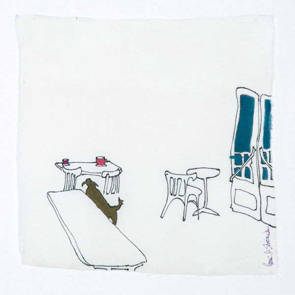 Red cups. Le Grand Café de Felletin / Les tasses rouges by René D. Shoemaker