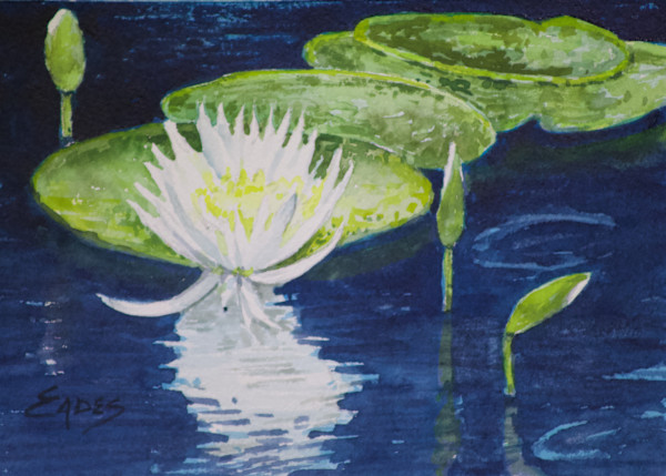 Beneath the Trees WC by Linda Eades Blackburn, Image 1.
