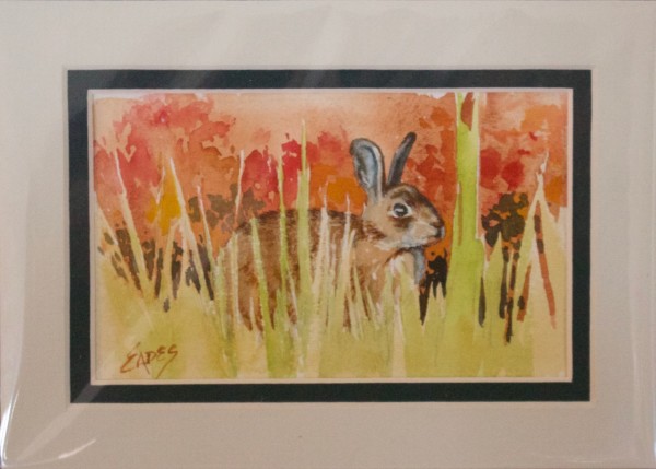 Bunny in Grass by Linda Eades Blackburn