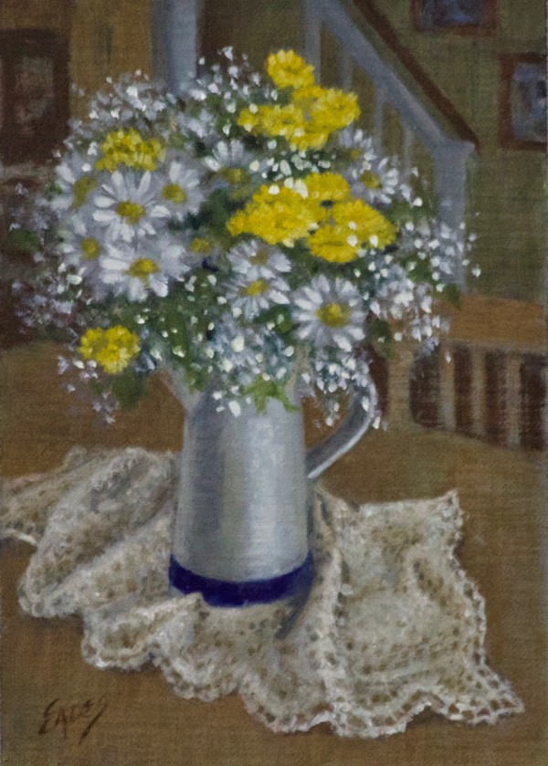 Daisies on the Kitchen Table by Linda Eades Blackburn