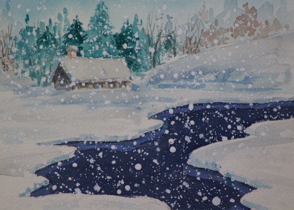 Fresh Snow WC by Linda Eades Blackburn, Image 1.