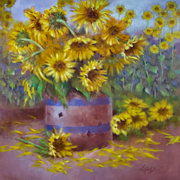 Sunflower Harvest by Linda Eades Blackburn