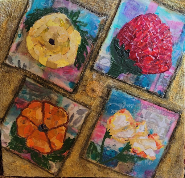 Quatre fleurs   (Four Flowers) by Toni Johnson, Image 1.