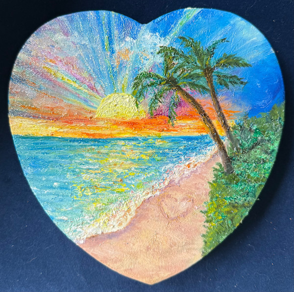 Waimānalo Sunrise Heart by Noelle DaVinci, Image 1.