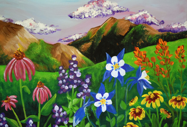 Mountain Wildflowers by Liz Carney