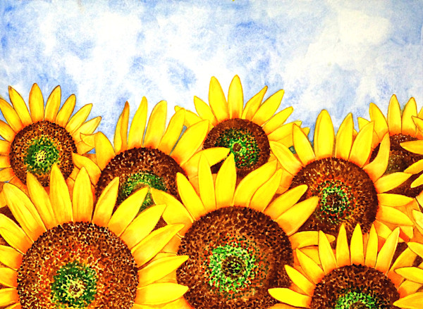 Sunflowers by Debbie  Brooks