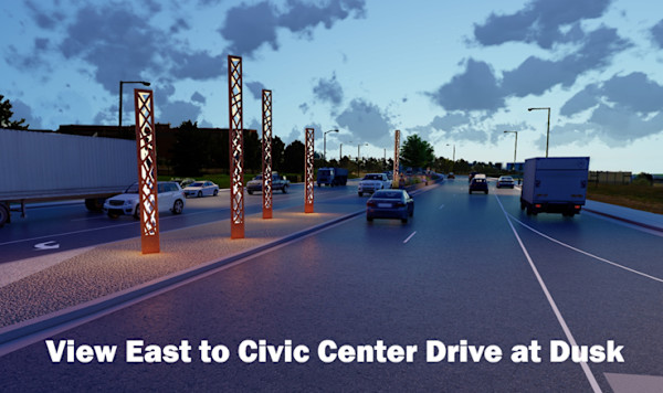 Thornton Parkway - Pillar Lights