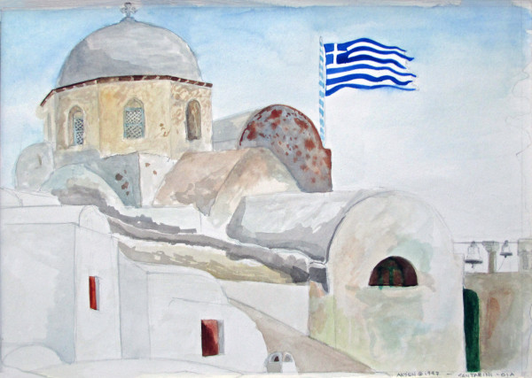 Greece - Santarini - Oia by Lisa Aksen
