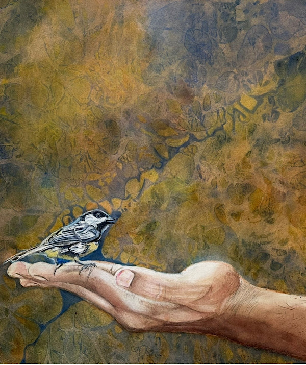 Bird in Hand by Jennifer Alexander Watercolors, Image 1.