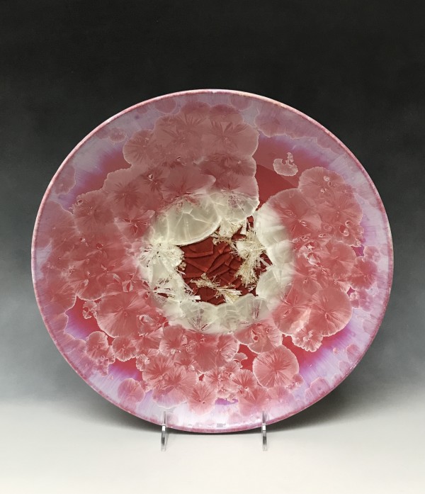 Large Pink Plate by Nichole Vikdal
