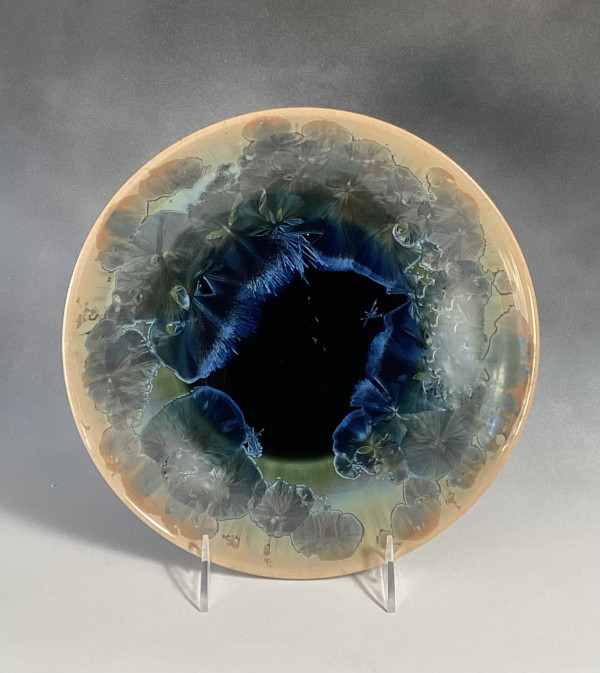 Medium Turquoise Plate by Nichole Vikdal
