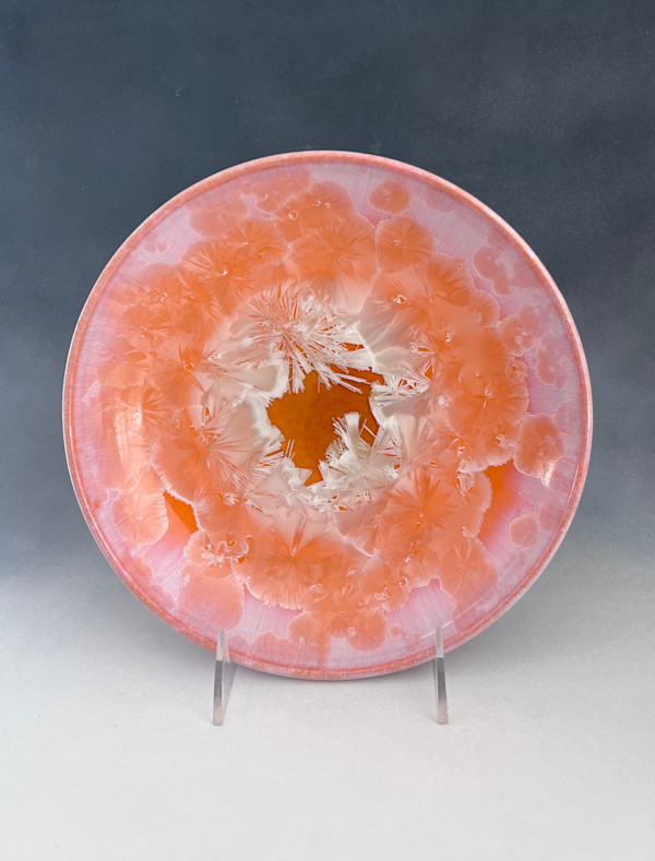 Medium Orange Plate by Nichole Vikdal