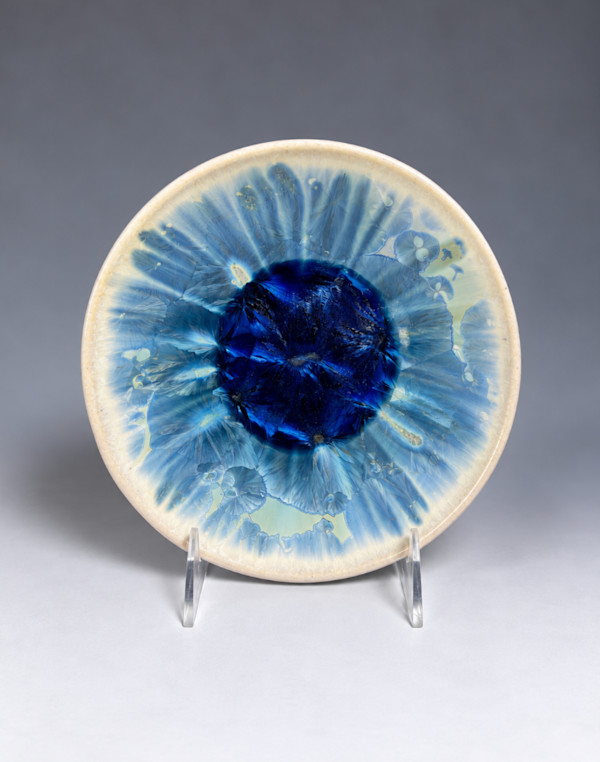 Small Turquoise Plate by Nichole Vikdal, Image 1.